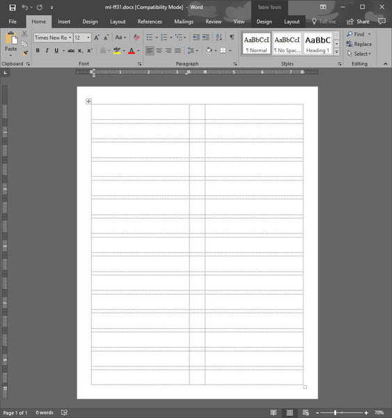 File Folder Labels