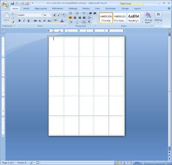 MS-1216 Removable Label Template