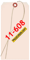 MACO 11-608 Wired Manila Shipping Tags 3-1/8