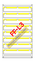 MACO FF-L3 Yellow File Folder Label 3-7/16