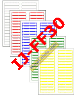MACO IJ-FF30 File Folder labels, Assorted Colors, 3-7/16