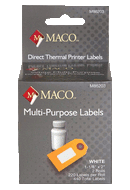 Maco M86203 1-1/8" X 2" Direct Thermal Labels