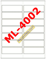 MACO ML-4002 Matte Clear Address Labels 4