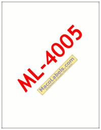MACO ML-4005 Matte Clear  Full Sheet 8-1/2