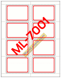 ML-7001 Name Badge Labels 2-1/3