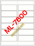 ML-7600 5-1/4" Diskette Labels 12 Labels Per Sheet