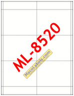 MACO ML-8520 Name Tags 3" X 4" Six Name Tags Per Sheet