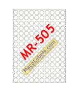 MACO MR-505 White 5/16" Circle Labels