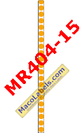 MACO MR404-15 Orange 1/4" Circle Label Color Coding Labels