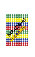 MACO MR404-A1 Assorted Colors 1/4" Circle Color Coding Labels