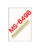 MACO MS-6496 White 4" X 6" Rectangular labels, 40 Labels Per Box
