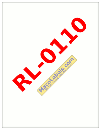 MACO RL-0110 Full Sheet Label Recycled Paper, 8-1/2