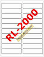 MACO RL-2000 White Address Labels 4" X 1"