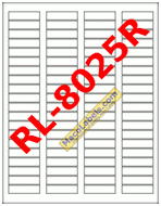 MACO RL-8025R Return Address Labels 1-3/4" X 1/2" Recycled Paper