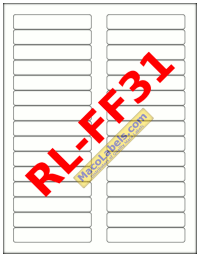 MACO RL-FF31 White File Folder Labels, 3