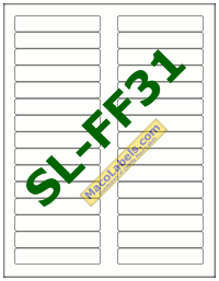 MACO SL-FF31 File Folder Labels Made From Sugar cane, 3-7/16