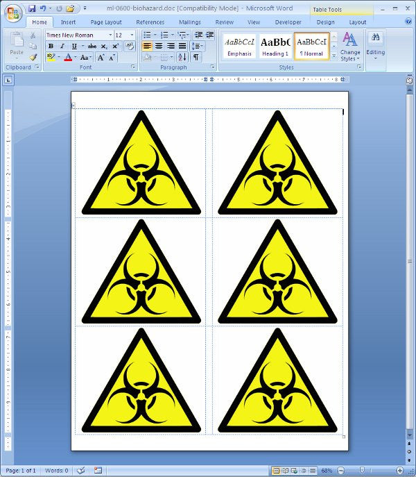 ML0600 Shipping Label Template Macolabels