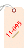 MACO 11-095, 4-3/4" X 2-3/8" Strung Manila Shipping Tag