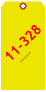 MACO 11-328 Yellow Shipping Tags, Not Strung, 3-1/8" X 6-1/4"