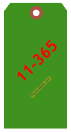 MACO 11-365 Green Shipping Tags 4-3/4" X 2-3/8"