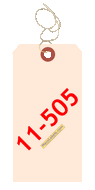 MACO 11-505 Strung Manila Shipping Tags 2-3/8" X 4-3/4"