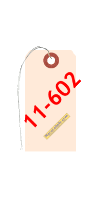 MACO 11-602 Wired Manila Shipping Tags 1-5/8