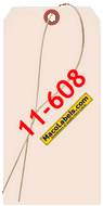 MACO 11-608 Wired Manila Shipping Tags 3-1/8" X 6-1/4"