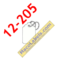 MACO 12-205 Strung White Merchandise Tags, 15/16