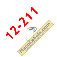 MACO 12-211 White Strung Merchandise Tags 9/16" X 15/16"