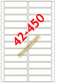 MACO 42-450 Pin Feed 3-1/2" X 15/16" Two Across Labels – Macolabels