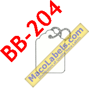 MACO BB-204 Strung Merchandise Tags 1-3/32