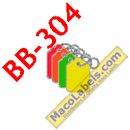 MACO BB-304, Assorted Colors Strung Merchandise Tags, 1-1/32" X 1-3/4