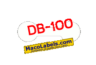 MACO DB-100 Dumbbell Jewelry Labels 1-5/16" X 7/16"