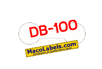 MACO DB-100 Dumbbell Jewelry Labels 1-5/16