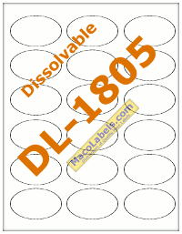 MACO DL-1805 Dissolving labels, 2-1/2