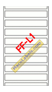 MACO FF-L1 White File Folder Label 3-7/16" X 9/16"
