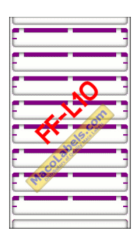 MACO FF-L10 Purple File Folder Label 3-7/16
