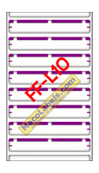 MACO FF-L10 Purple File Folder Label 3-7/16" X 9/16" 