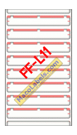 MACO FF-L11 Coral File Folder Label 3-7/16" X 9/16" 