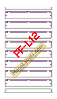 MACOページ MACO FF-L12 Lavender File Folder Label 3-7/16