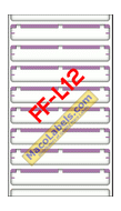MACO FF-L12 Lavender File Folder Label 3-7/16" X 9/16"