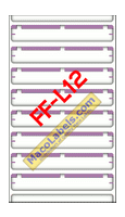 MACO FF-L12 Lavender File Folder Label 3-7/16