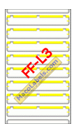 MACO FF-L3 Yellow File Folder Label 3-7/16" X 9/16"