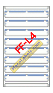 MACO FF-L4 Light Blue File Folder Label 3-7/16" X 9/16"