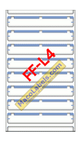 MACO FF-L4 Light Blue File Folder Label 3-7/16