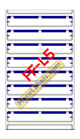 MACO FF-L5 Dark Blue File Folder Label 3-7/16