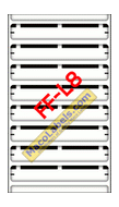 MACO FF-L8 Black File Folder Labels 3-7/16" X 9/16"