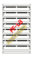 MACO FF-L8 Black File Folder Labels 3-7/16