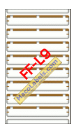 MACO FF-L9 Tan File Folder Labels 3-7/16" X 9/16"