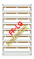 MACO FF-L9 Tan File Folder Labels 3-7/16